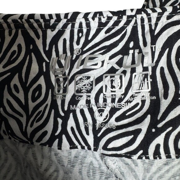 IBKUL Sally Tiered Golf Tennis Pickleball Skort Black White Print Size XL - Picture 7 of 10